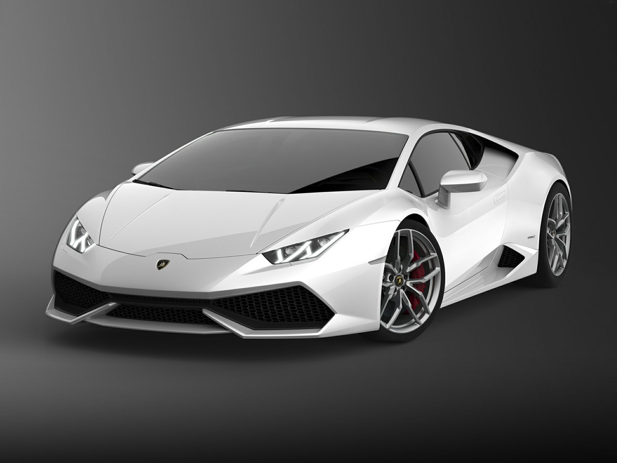 Aerodynamic front fascia with angular LED headlights