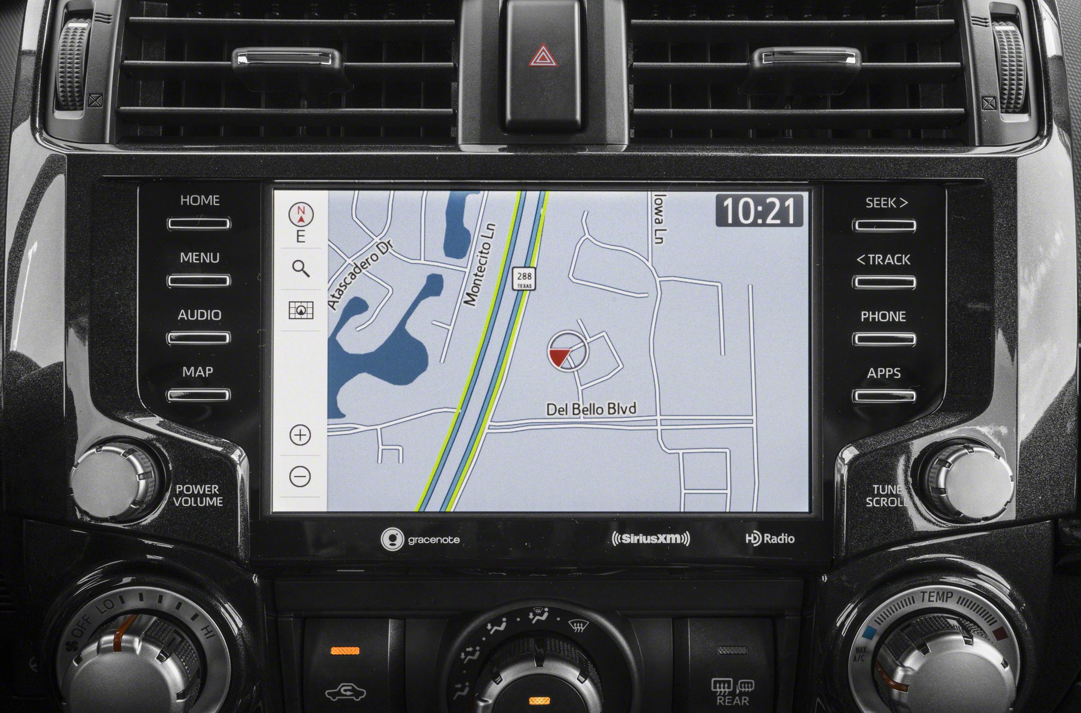 Touchscreen navigation display and multimedia control panel