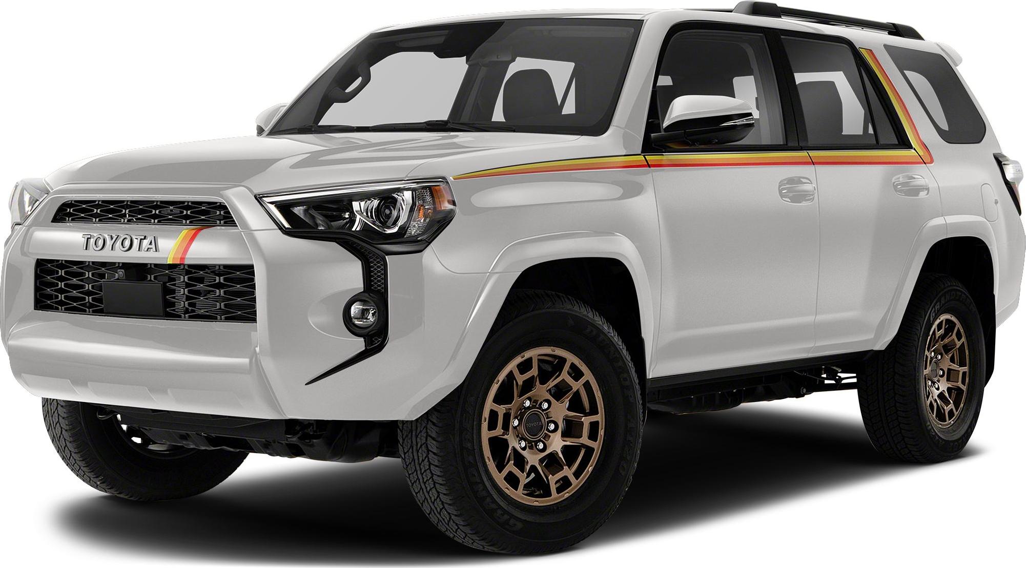Front-side view with colorful stripe and bronze off-road wheels