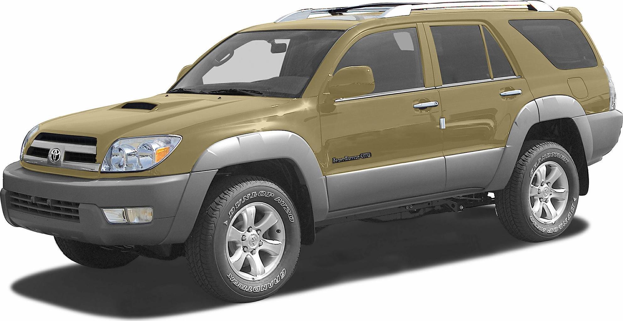 Front and side view of robust SUV with off-road tires and beige-gray two-tone body