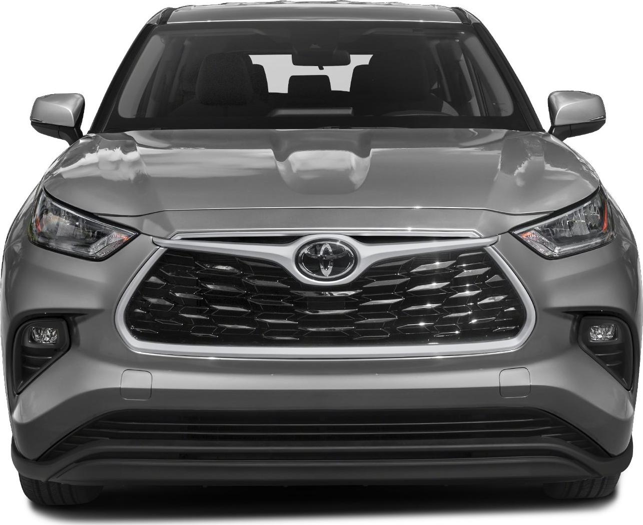 Front view with prominent grille and angular headlights