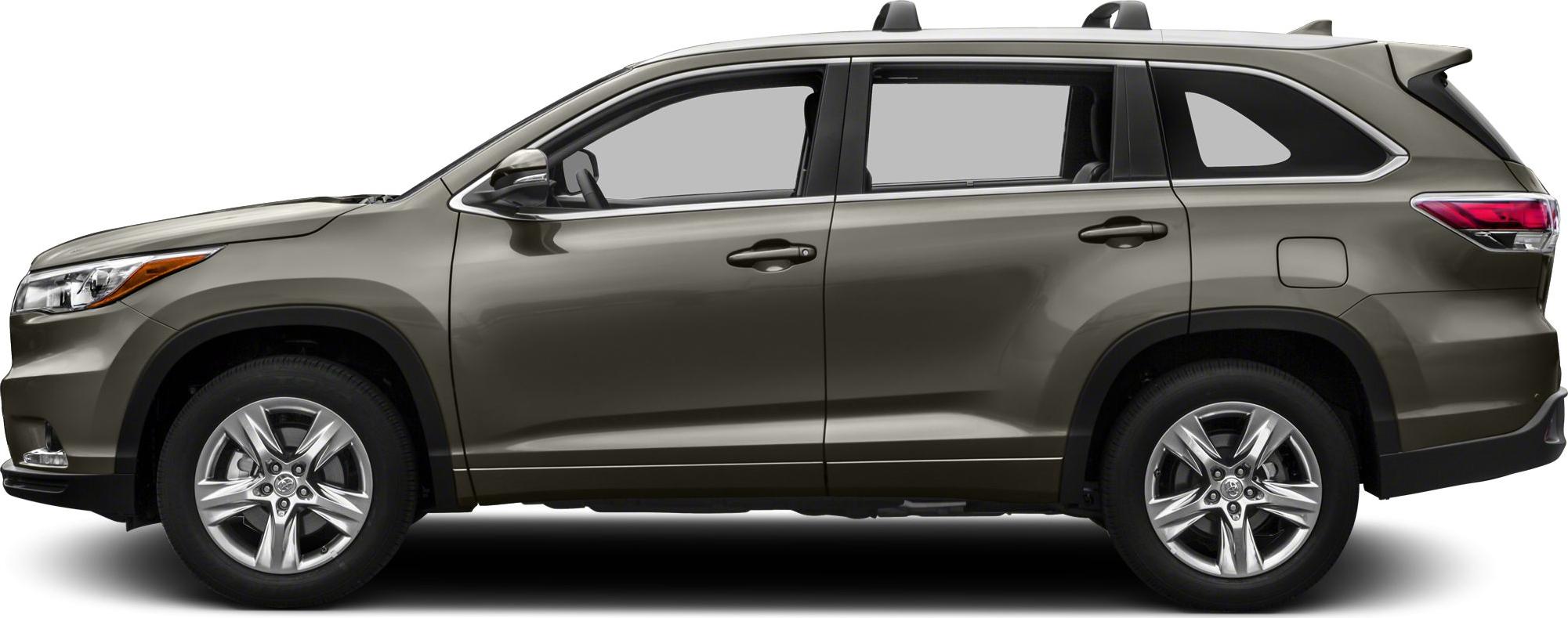 Side profile of mid-size SUV with alloy wheels and roof rails