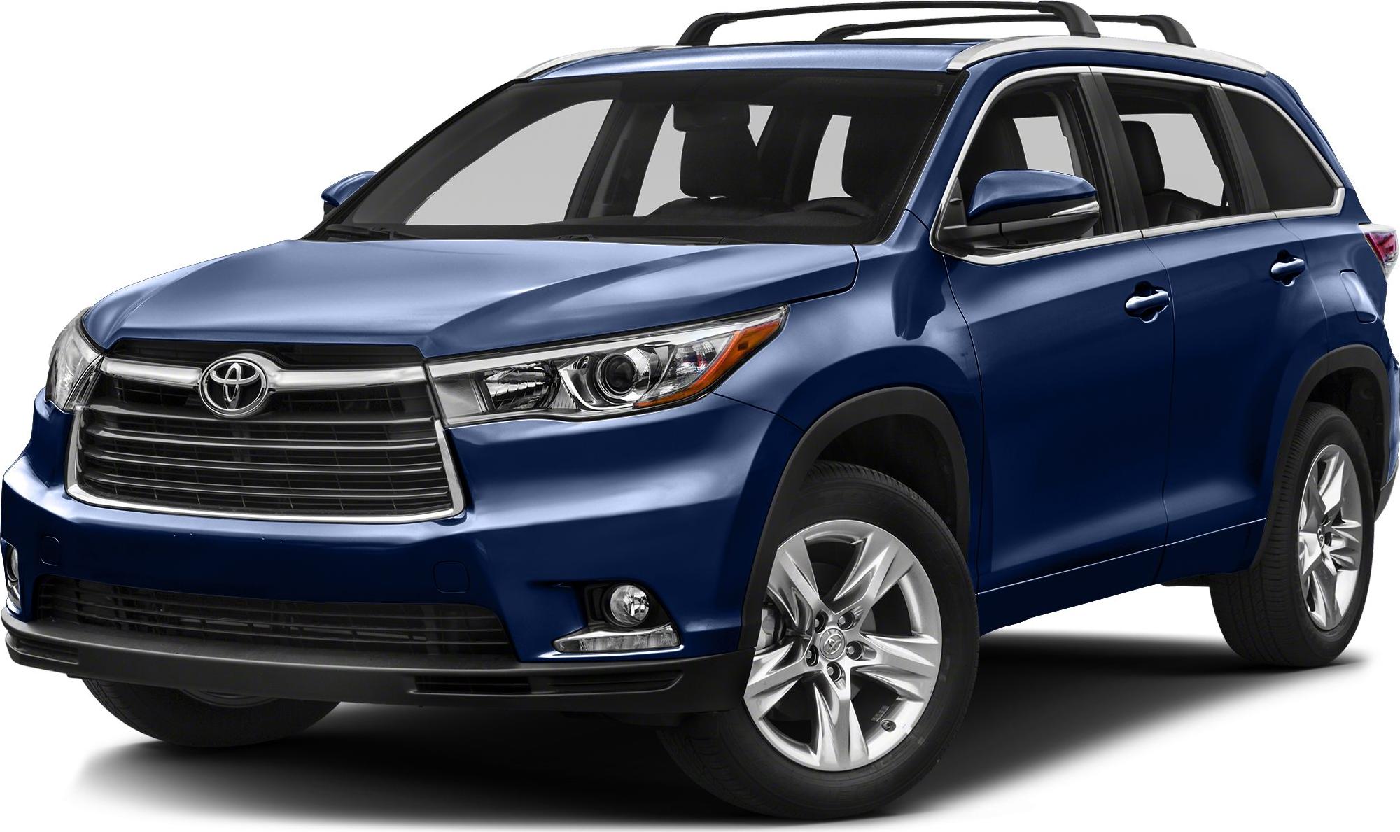 SUV with chrome grille, roof rails, modern headlights