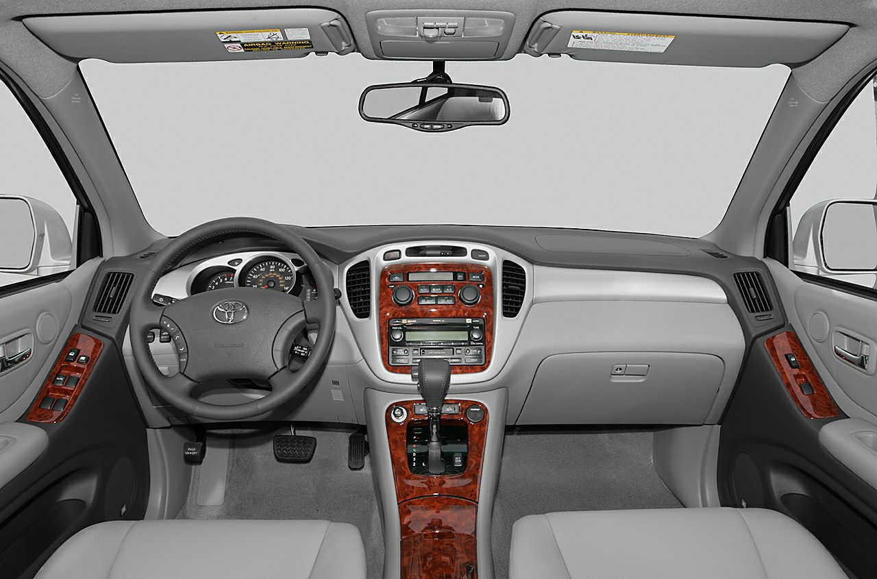 Interior dashboard with wood trim, steering wheel, and center console gear shift
