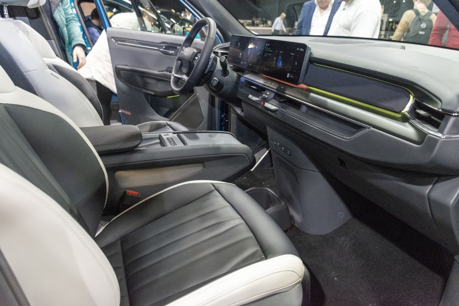 Digital dashboard and leather-accented front seats