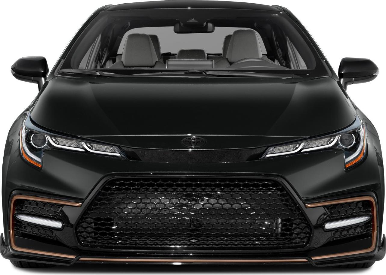 Front close-up with hexagonal grille and sleek headlights