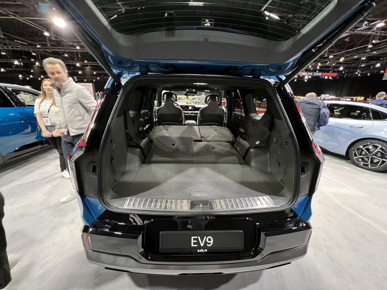 Large rear cargo area with fold-flat rear seats and heated front seats.