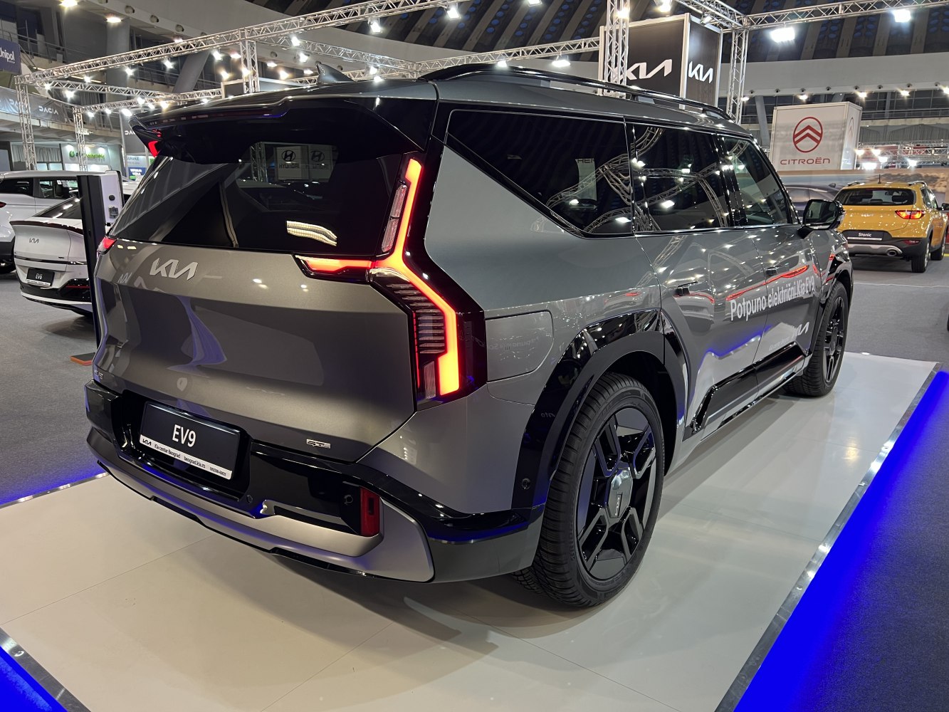 Rear and side view with distinctive tail lights and modern SUV design