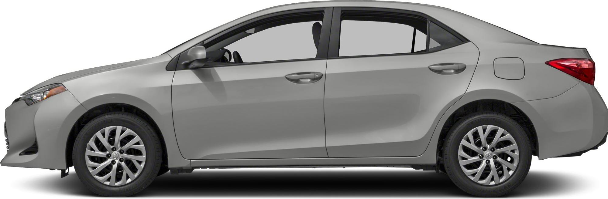 Side profile of a silver sedan with updated facelift design