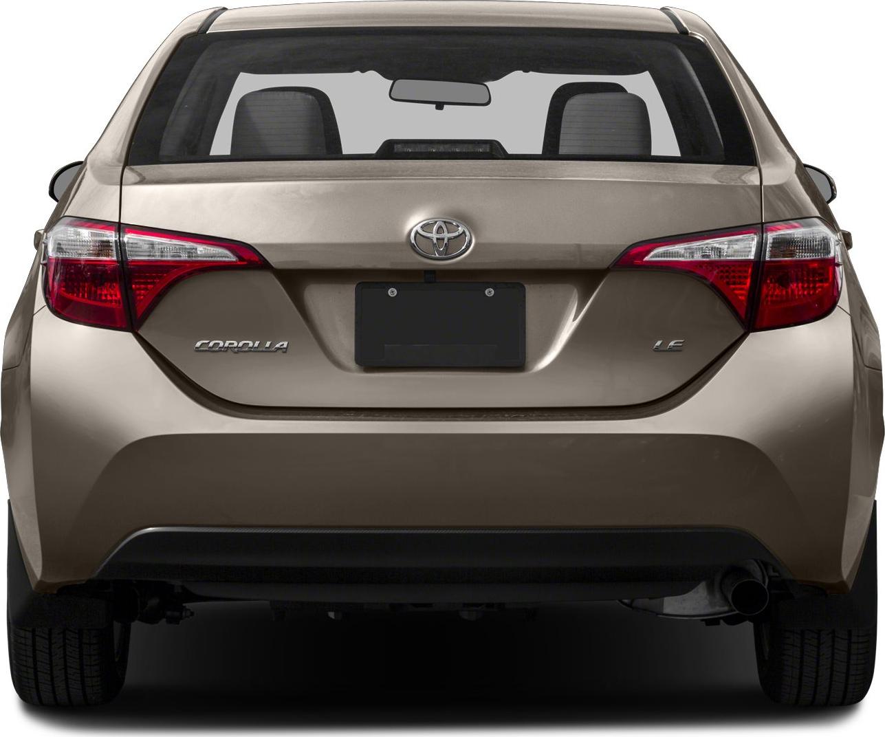 Rear view of compact hatchback with distinctive taillights and trunk design