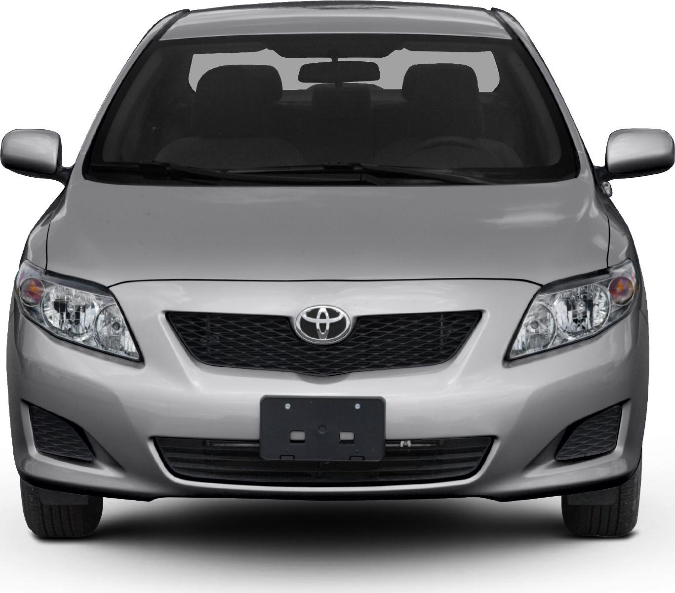 Close-up front view showing grille and headlights
