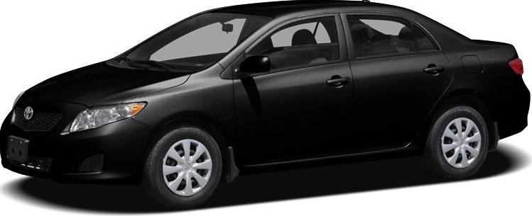 Side profile of a four-door sedan with distinct wheel covers and door design.