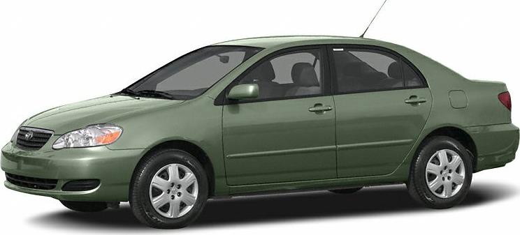 Side profile of a green four-door sedan with visible wheels and door details