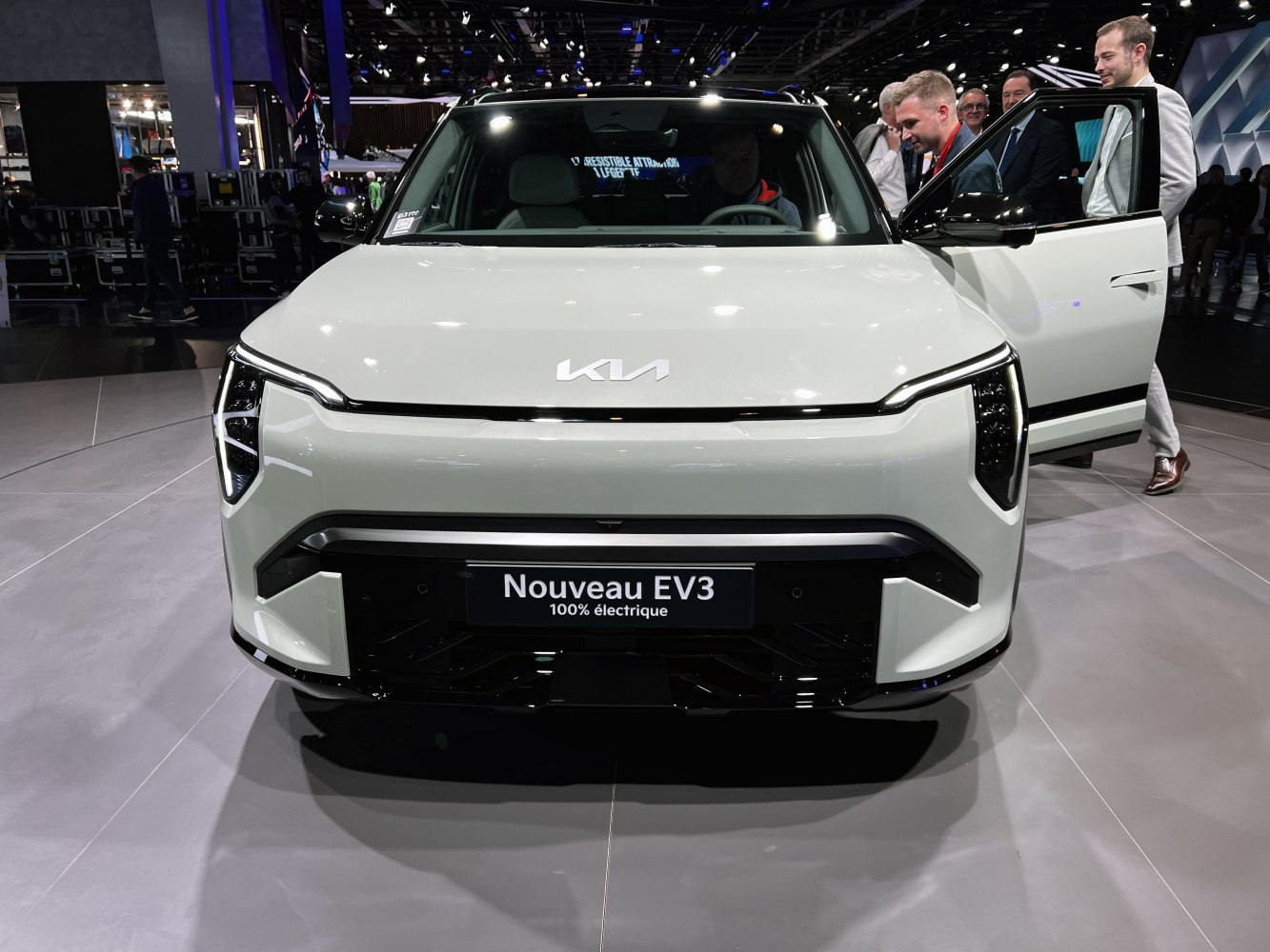 Front view with sleek LED headlights and modern grille design