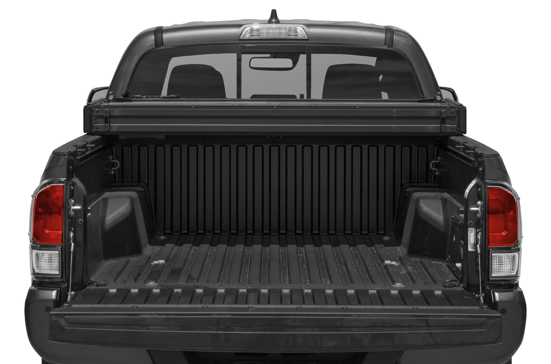 Open truck bed with tailgate down and visible cargo area
