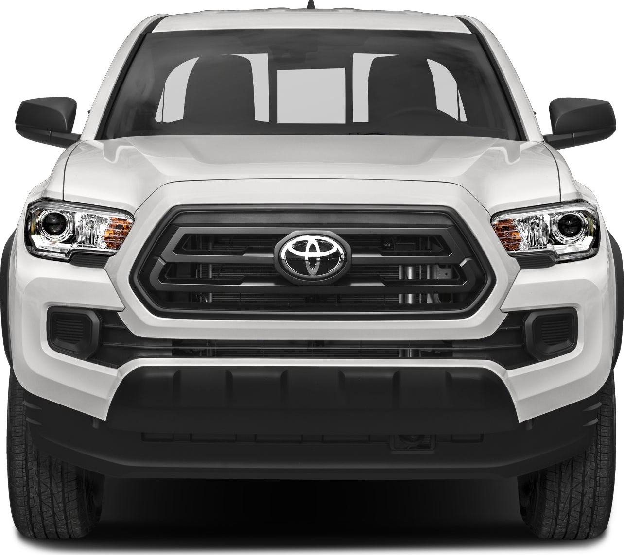 Bold front grille and headlight design of a modern pickup truck
