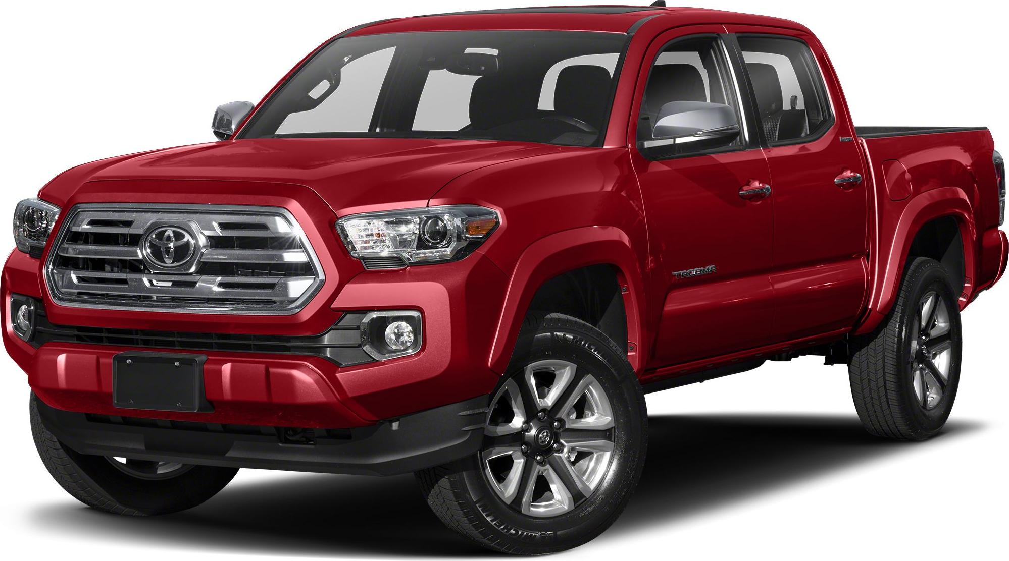Front hexagonal grille and alloy wheels on mid-size pickup truck double cab
