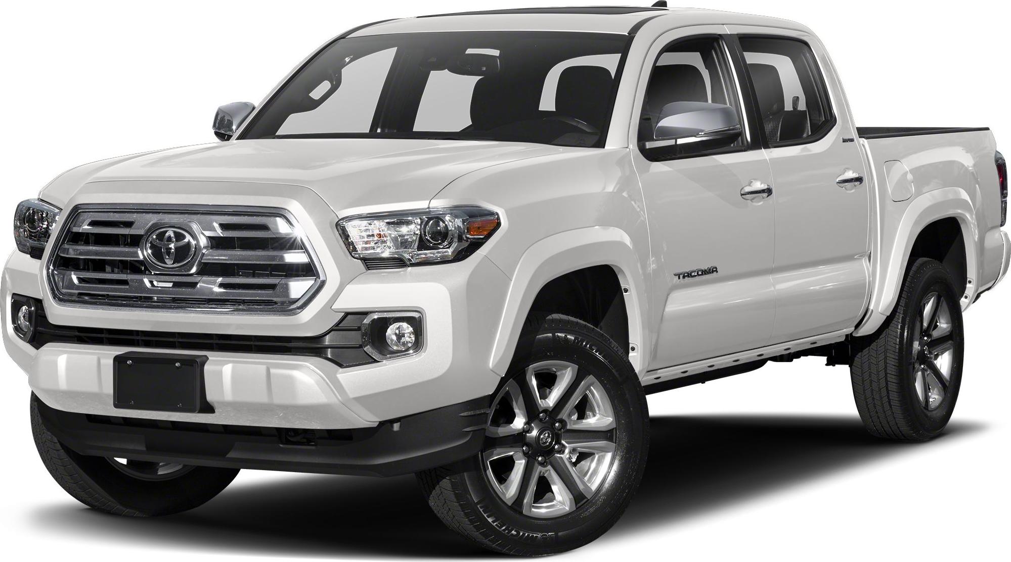 White modern pickup truck front and side view with alloy wheels