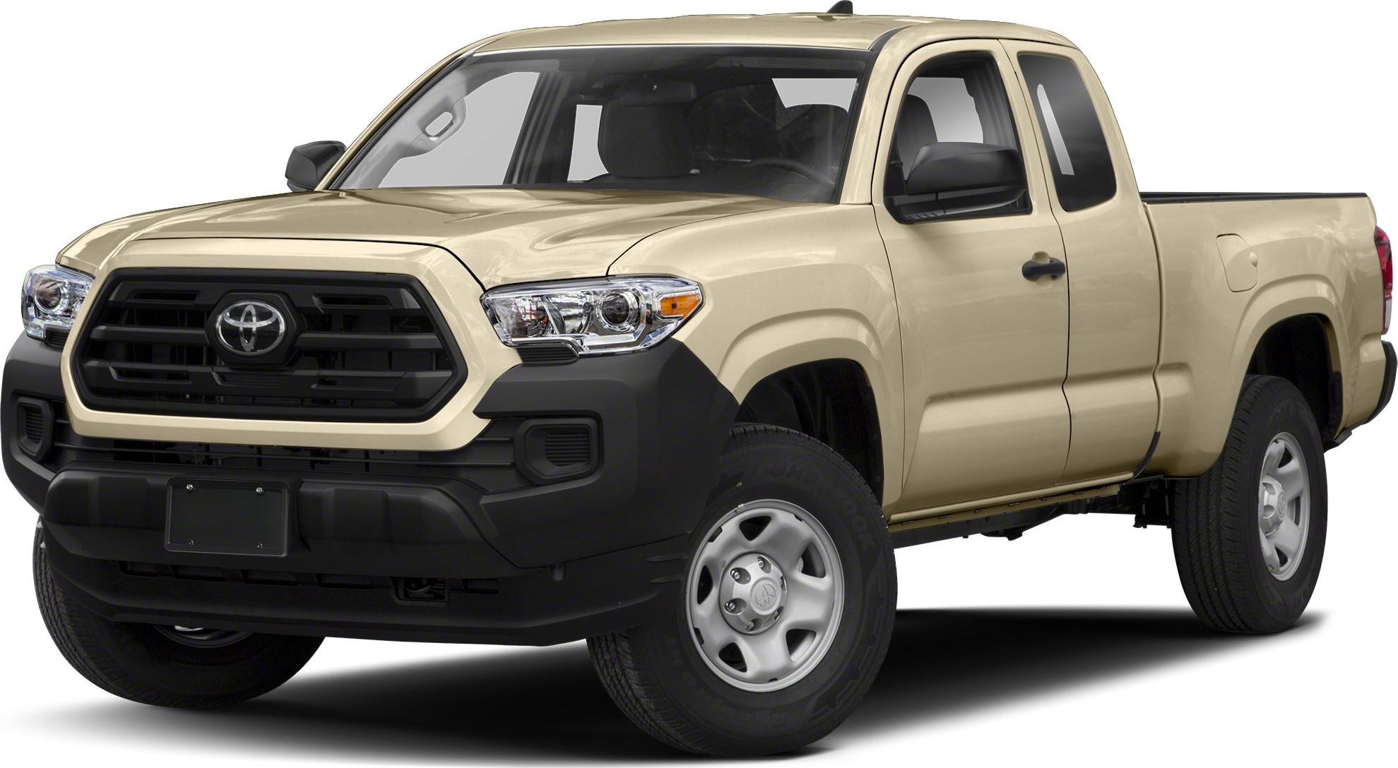 Pickup truck with access cab, black grille, rugged tires, and practical design