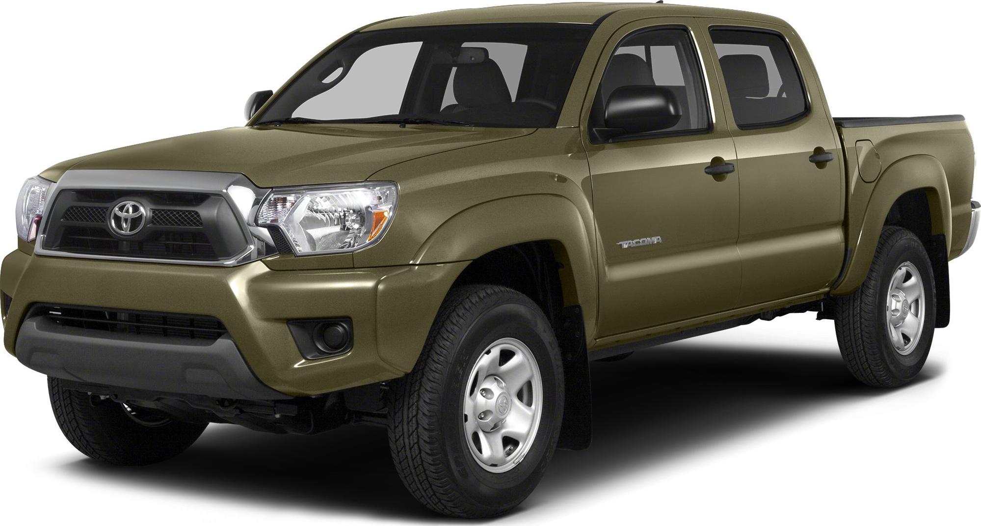Front three-quarter view of a double cab pickup truck with prominent grille and body lines