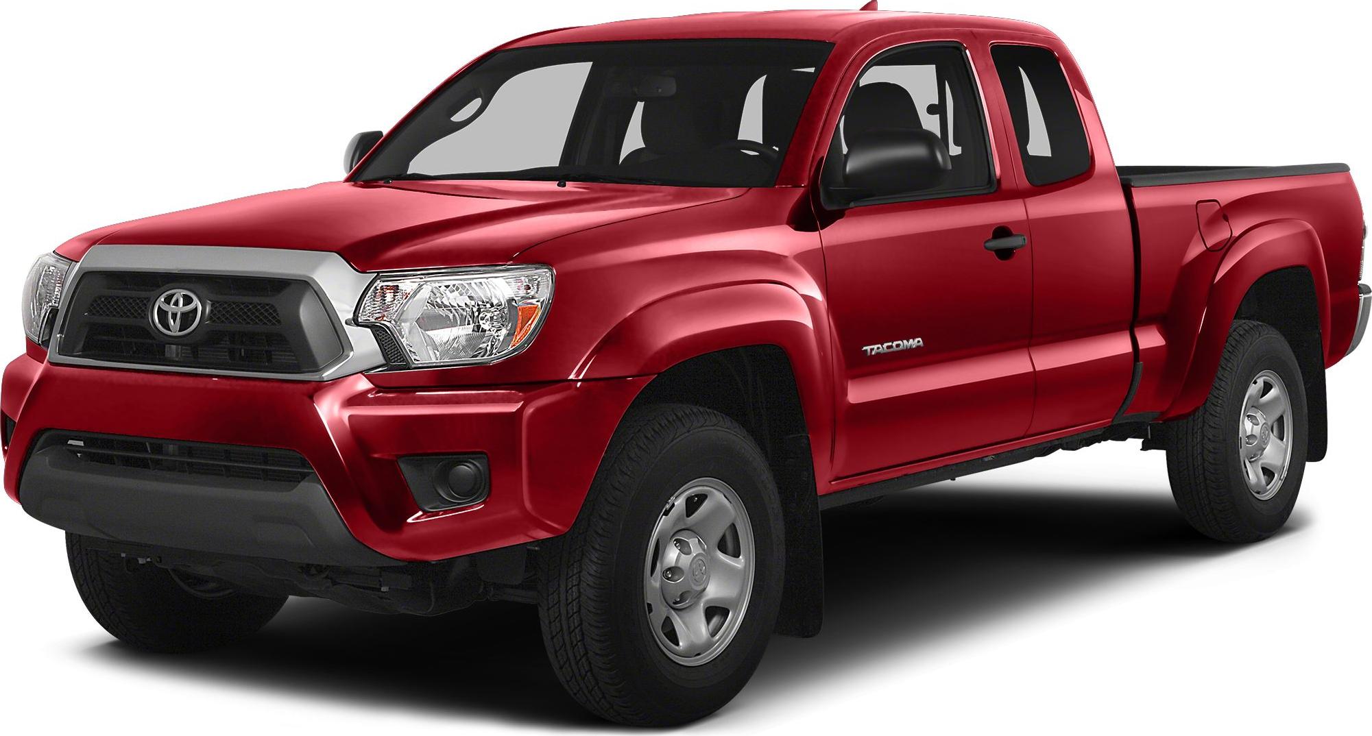 Front-side view of mid-size access cab pickup truck with robust fenders