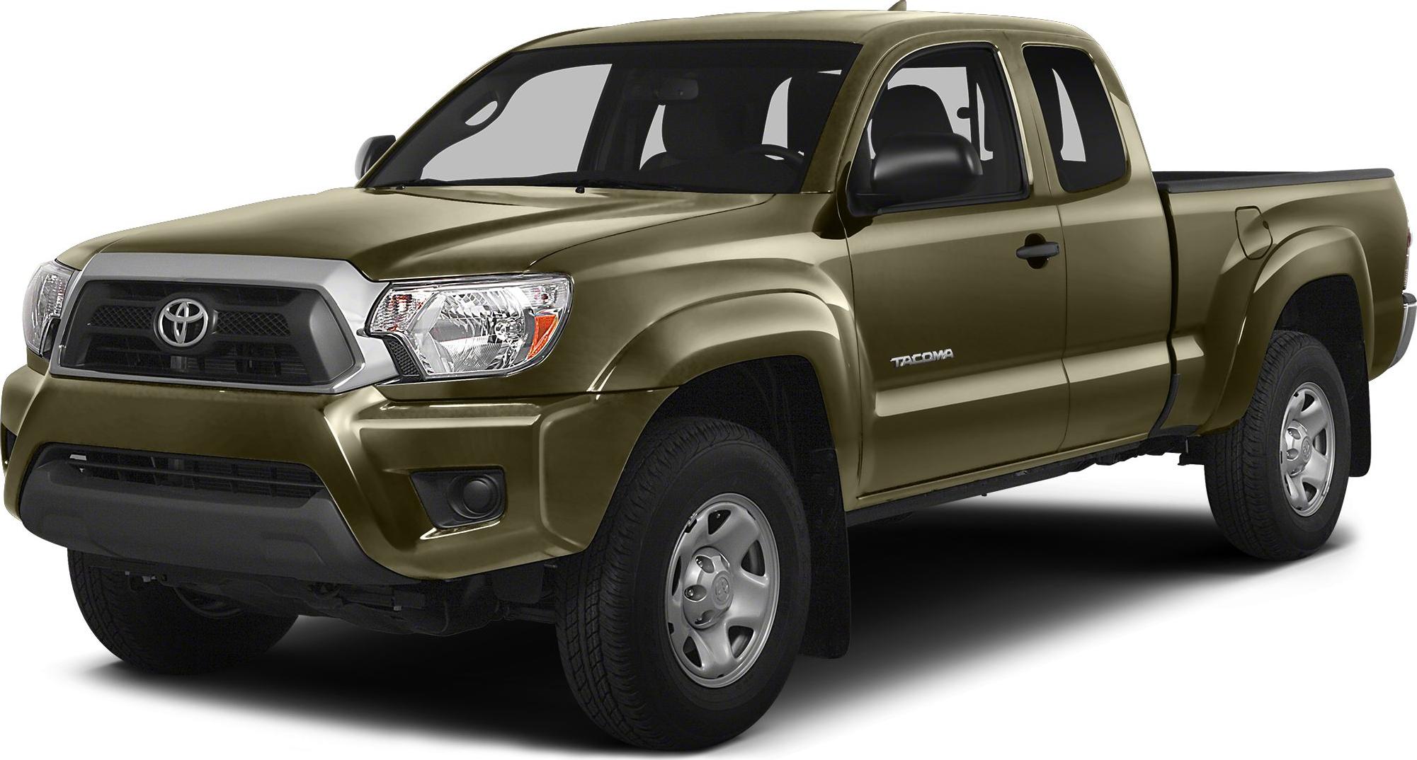 Front three-quarter view of mid-size extended cab pickup truck
