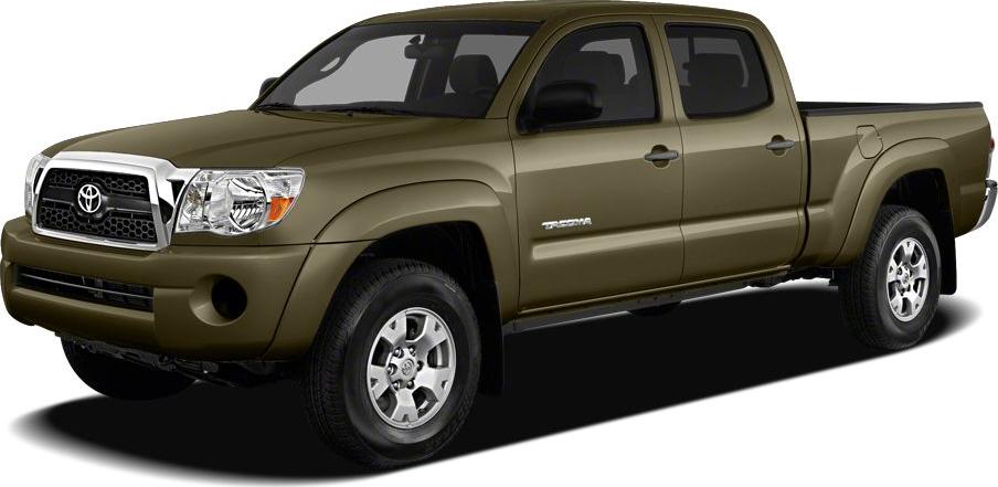 Double cab mid-size pickup truck with rugged design and four doors