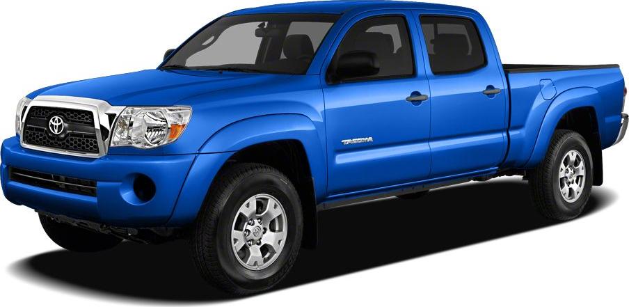 Mid-size double cab pickup with robust build and blue exterior