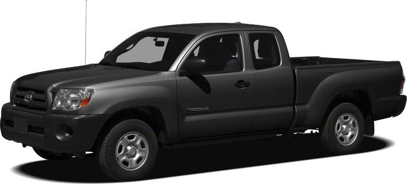 Extended cab mid-size pickup truck side profile with alloy wheels and pickup bed