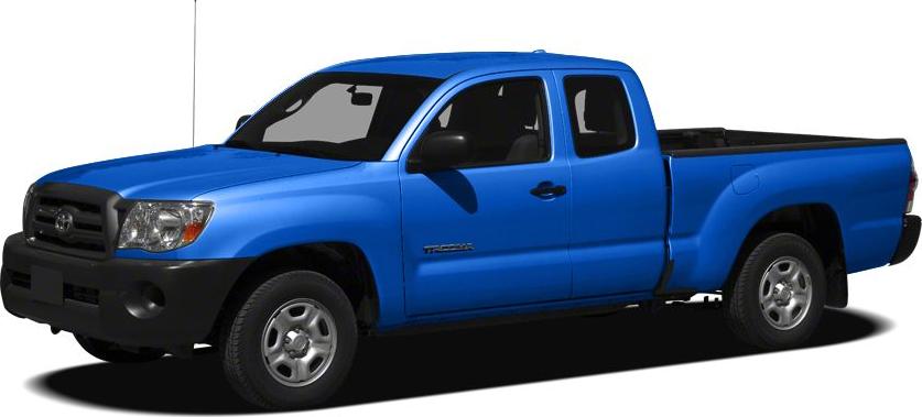 Blue mid-size pickup truck with Access Cab and black bumper