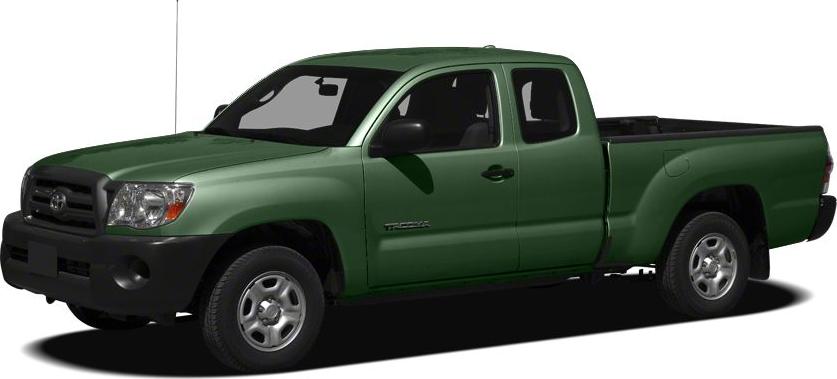 Green single cab pickup truck side profile with extended bed and black bumper