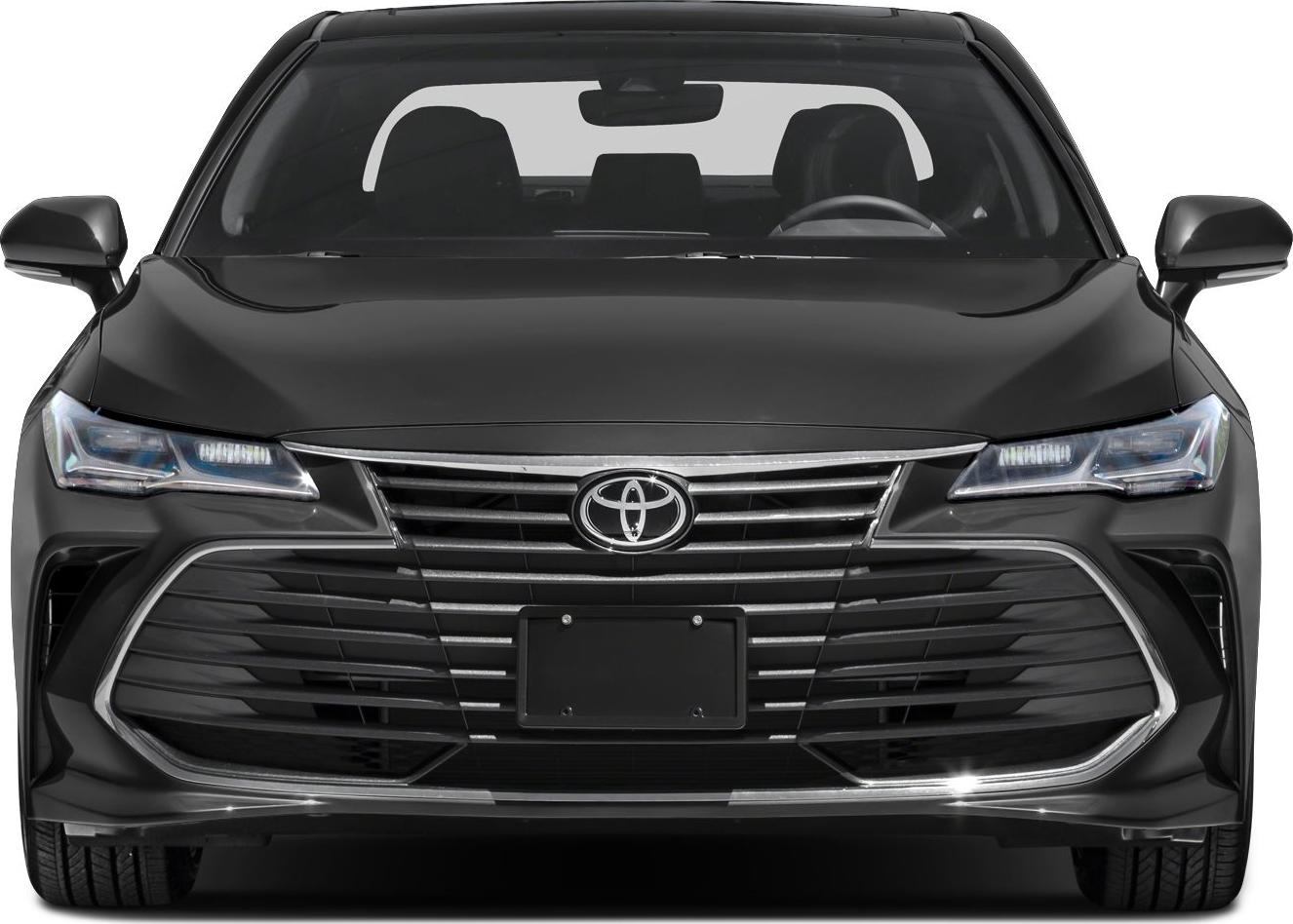 Front view with bold grille and sleek LED headlights