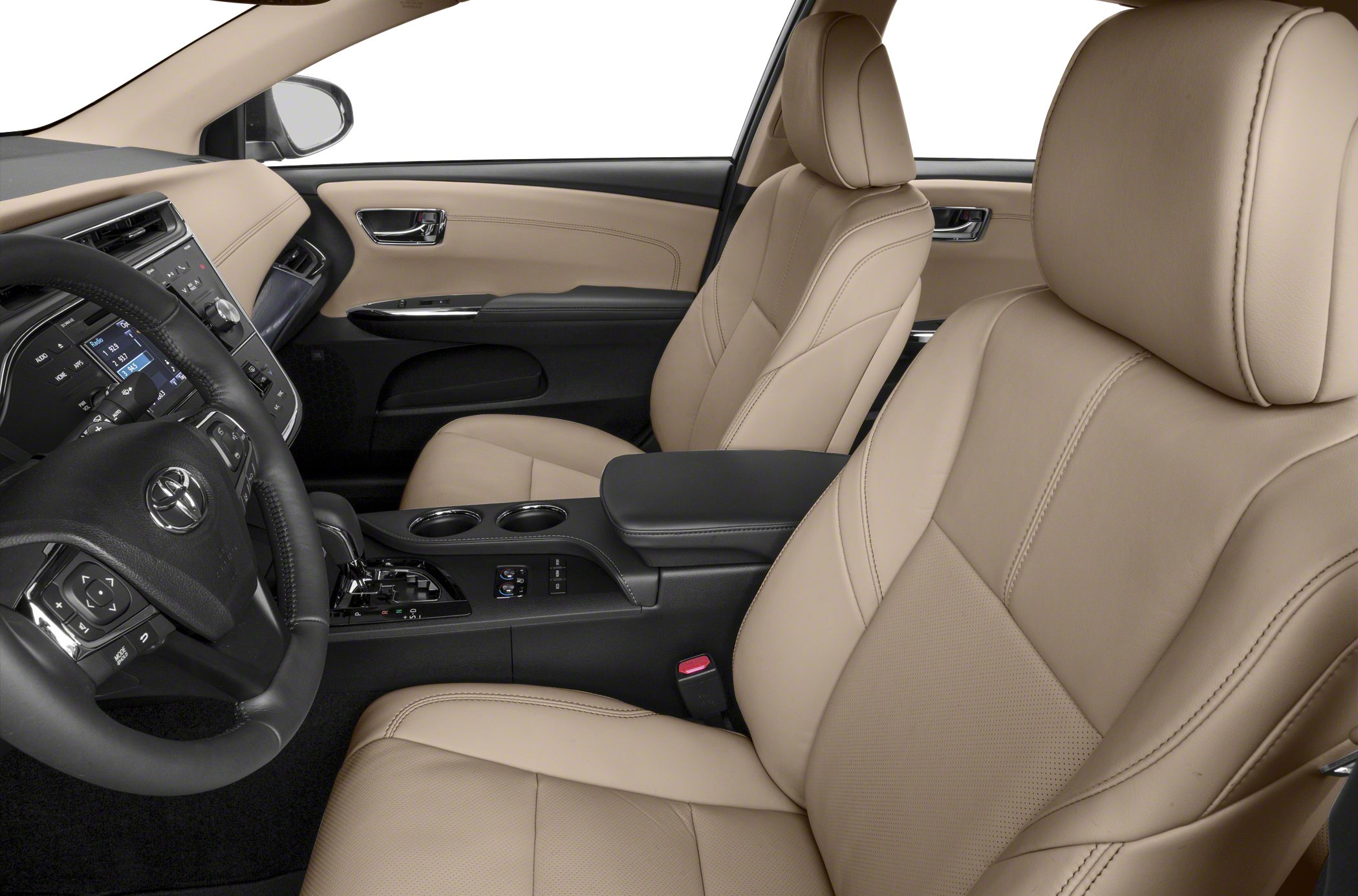 Premium beige leather seats and modern dashboard layout