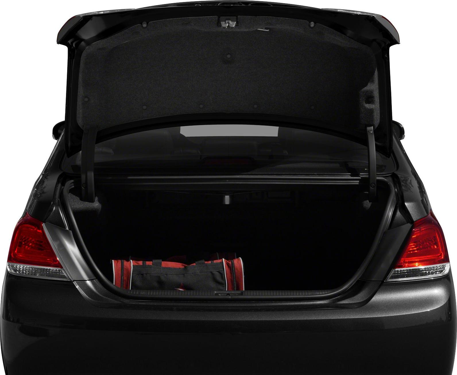 Open trunk with spacious cargo area and rear taillights