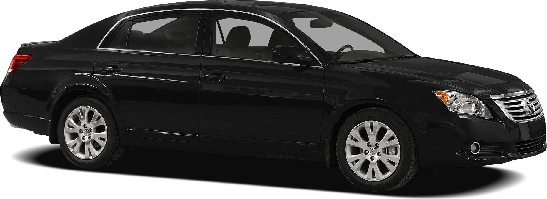 Sleek black sedan with chrome grille and alloy wheels