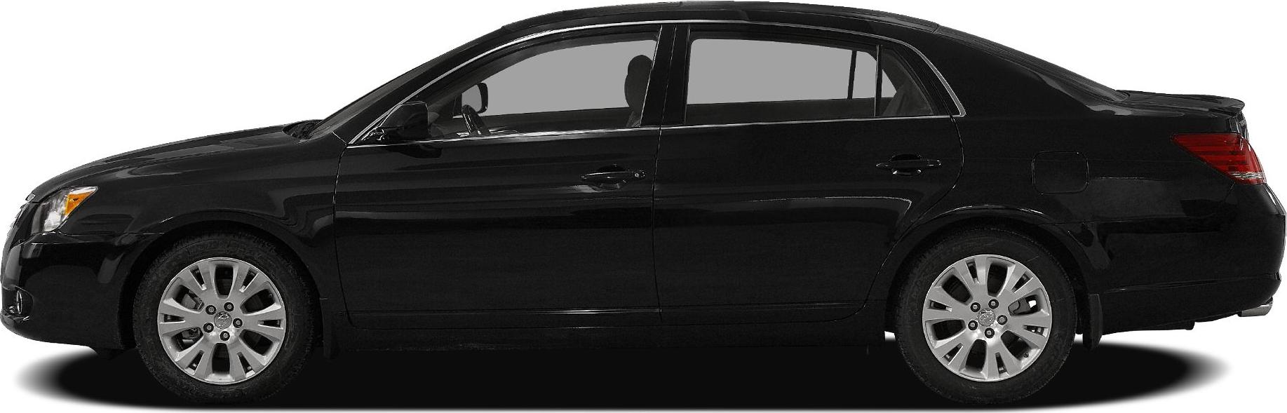 Black sedan side profile with alloy wheels and sleek design