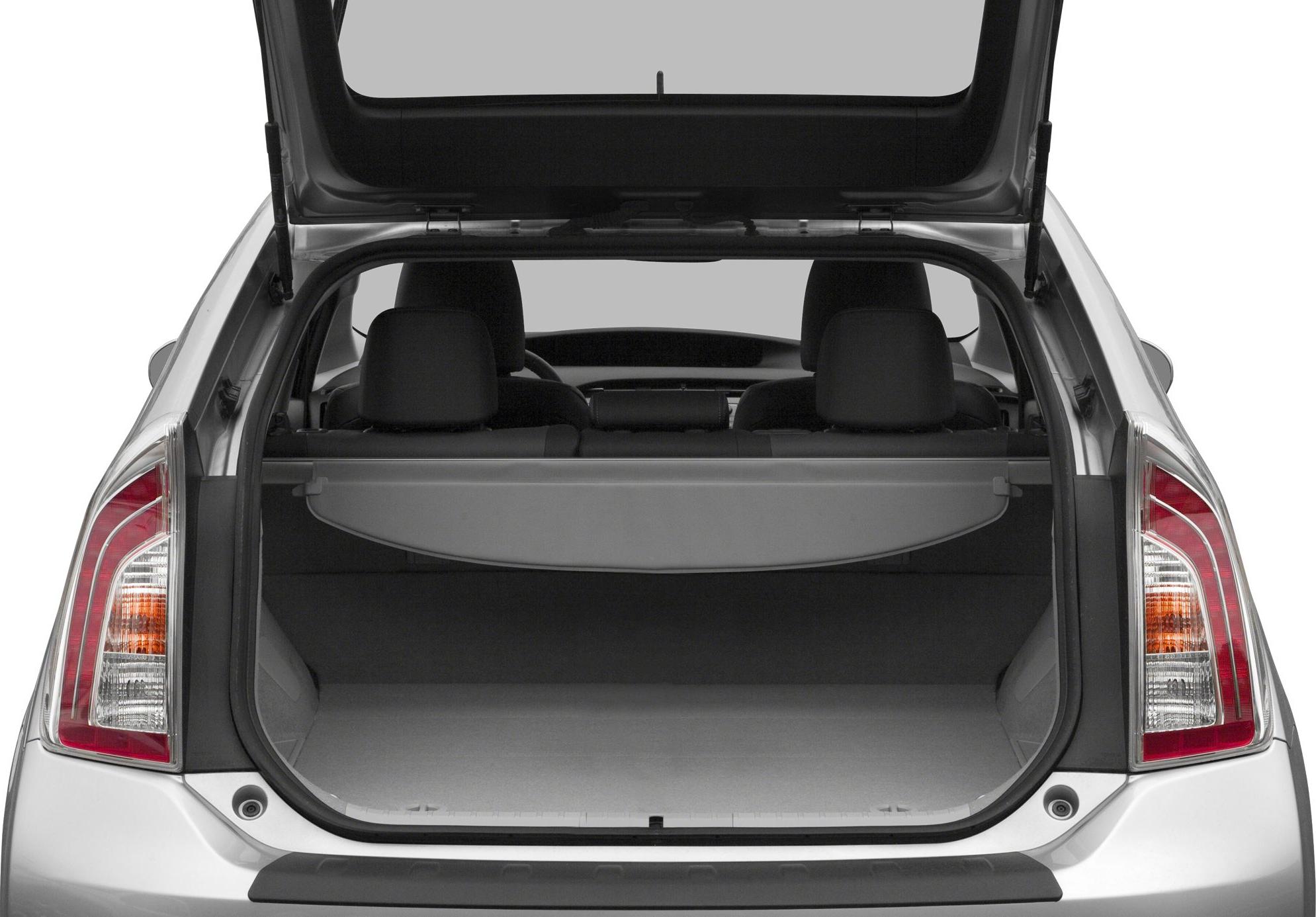 Spacious open rear trunk with visible interior from hatchback