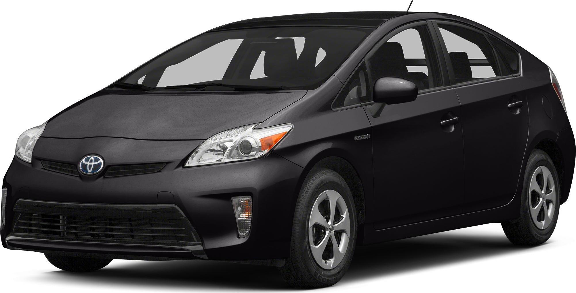 Front and side view of hybrid sedan with aerodynamic body and alloy wheels