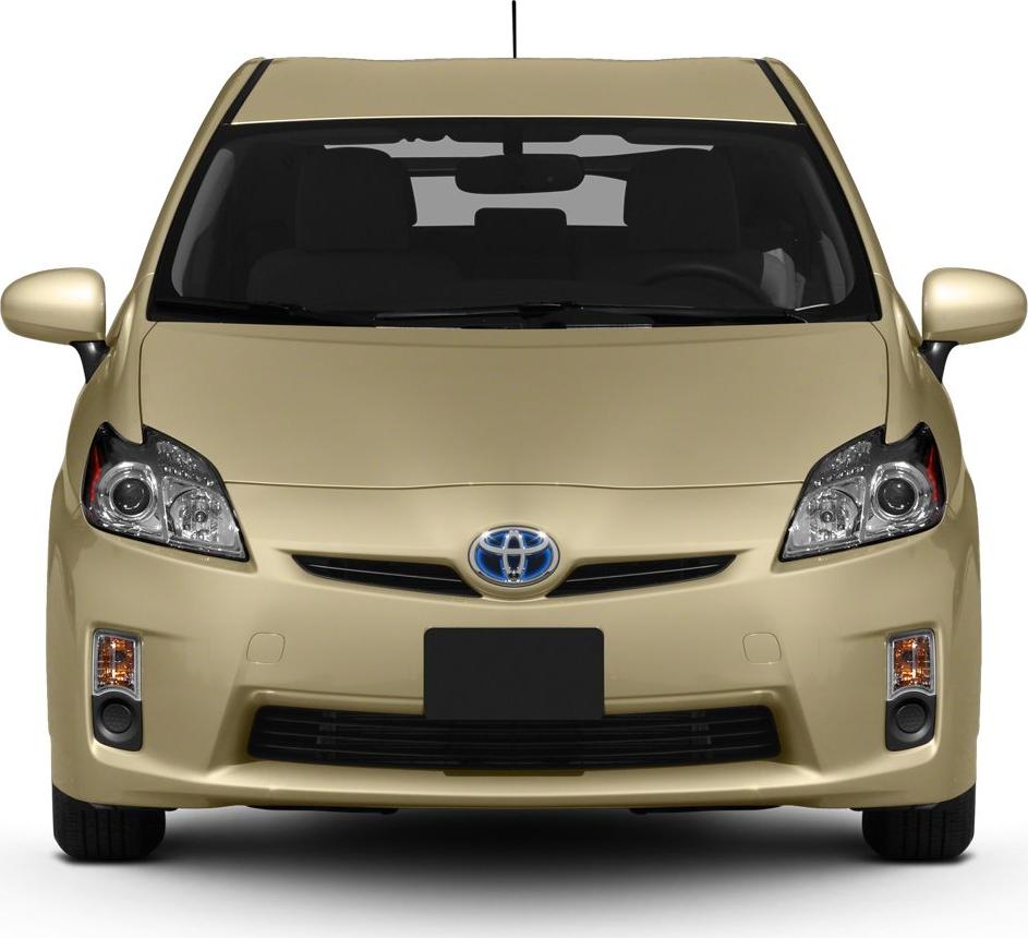 Front view, headlights, grille, aerodynamic hybrid hatchback