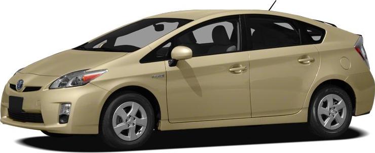Side profile of hybrid hatchback with aerodynamic design