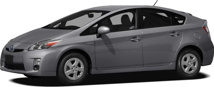 Silver hybrid hatchback with aerodynamic design and five doors