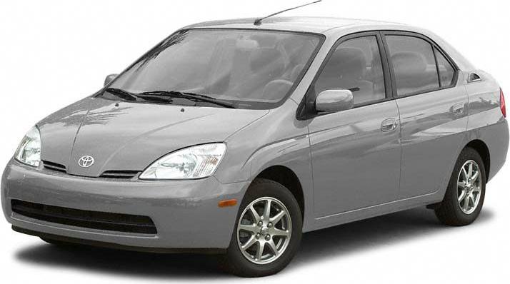 Front and side view of hybrid sedan with aerodynamic shape and alloy wheels