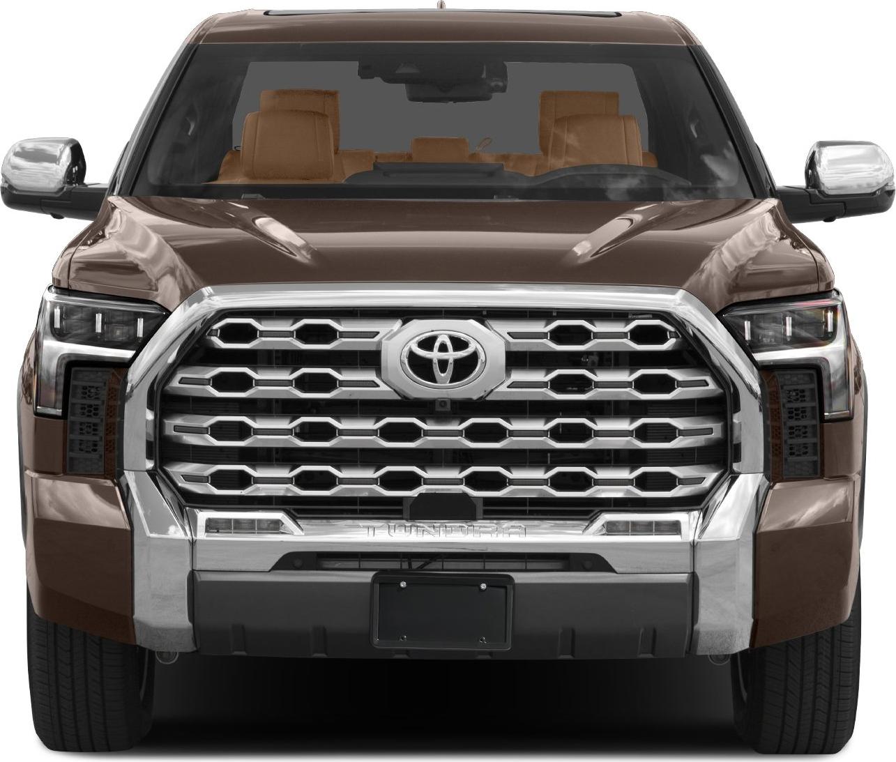 Bold hexagonal grille and modern headlights front view
