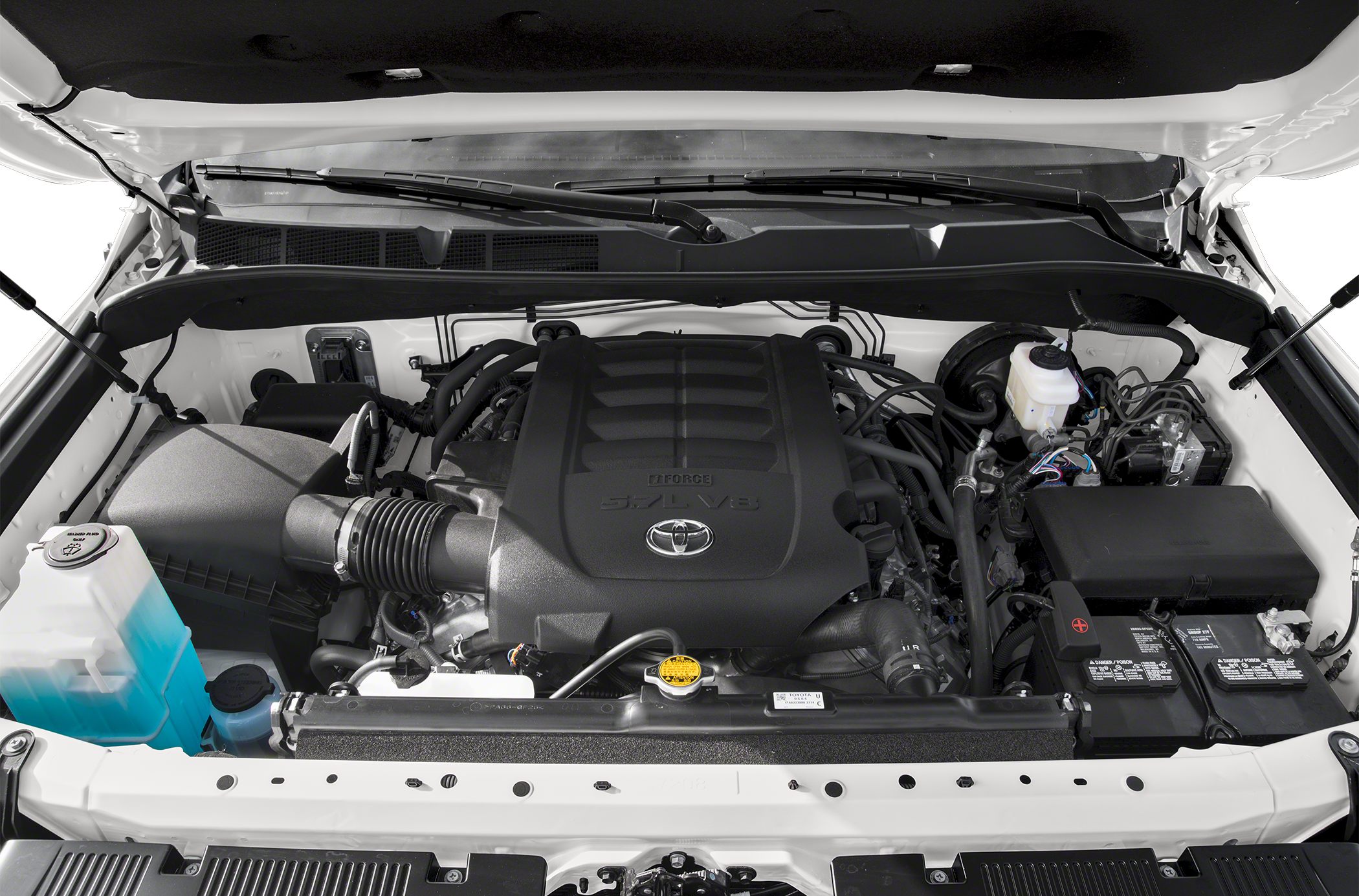 5.7L V8 engine bay with visible components and clean layout