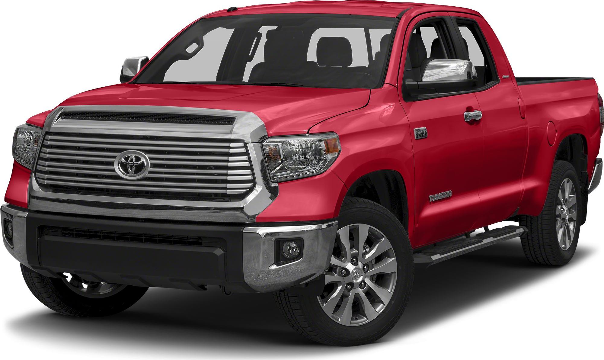 Front view of a pickup truck with prominent grille and headlights