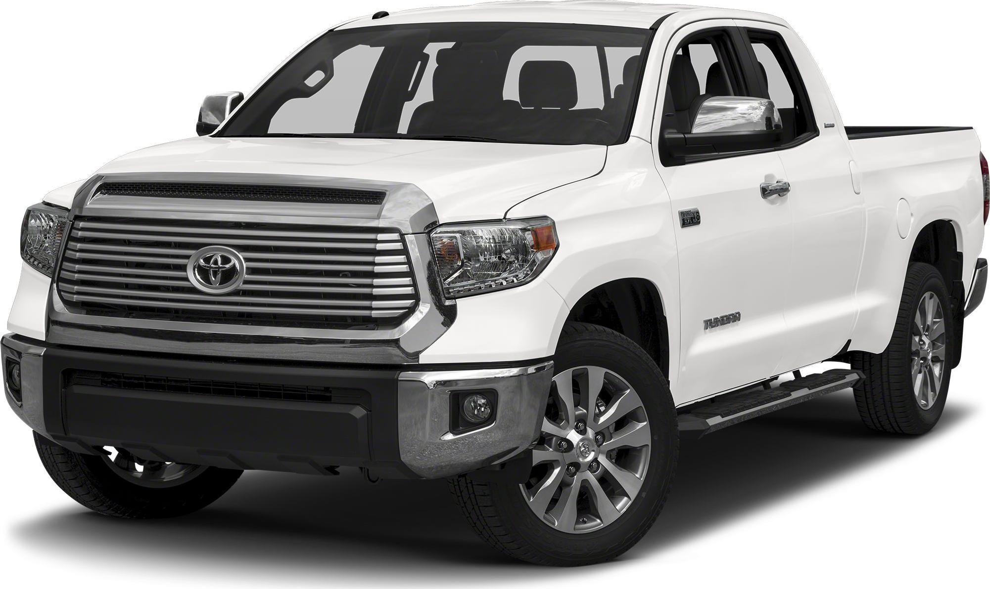 Front view of pickup with distinctive grille and headlights
