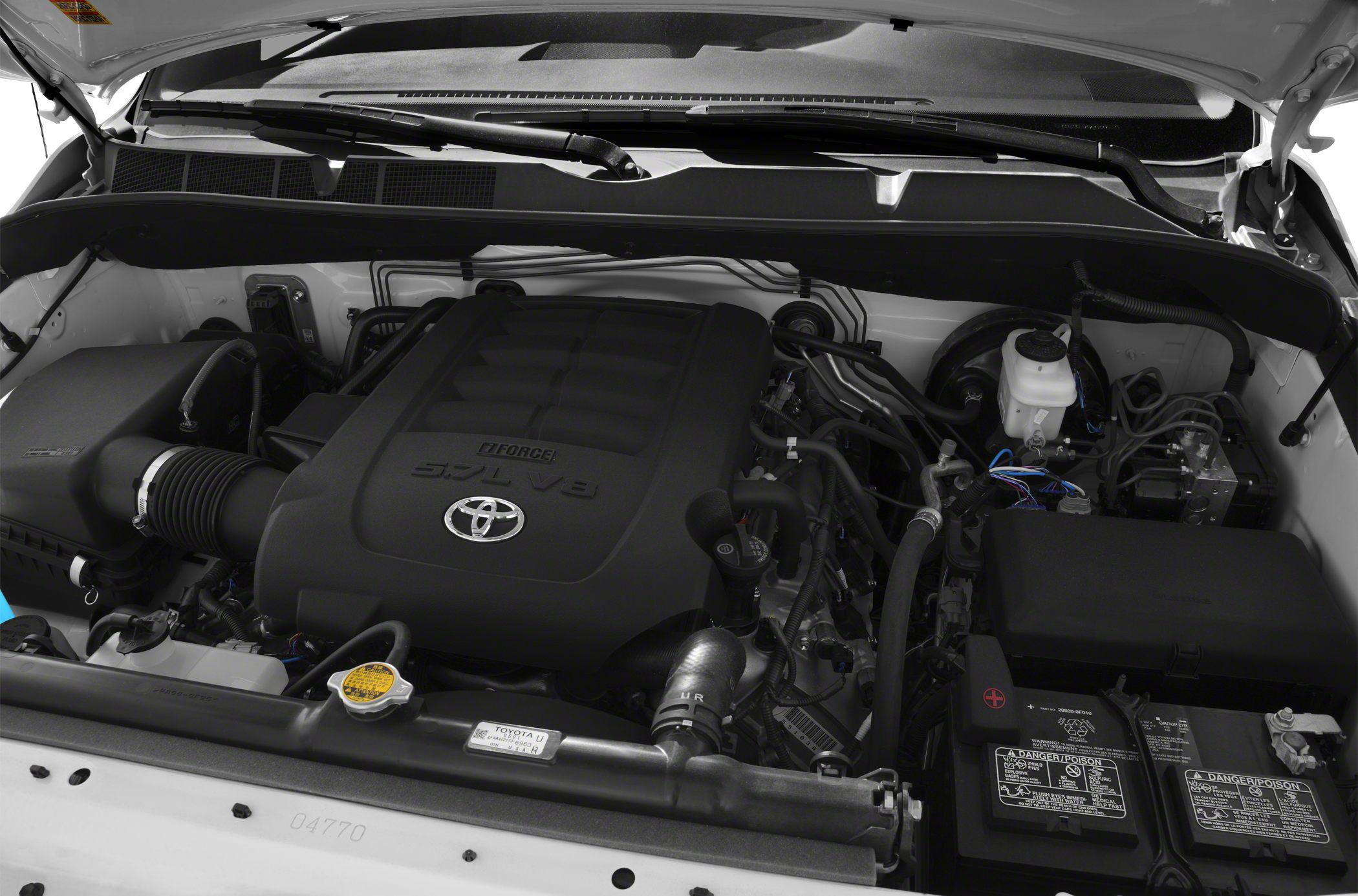 5.7L V8 engine with detailed engine bay components
