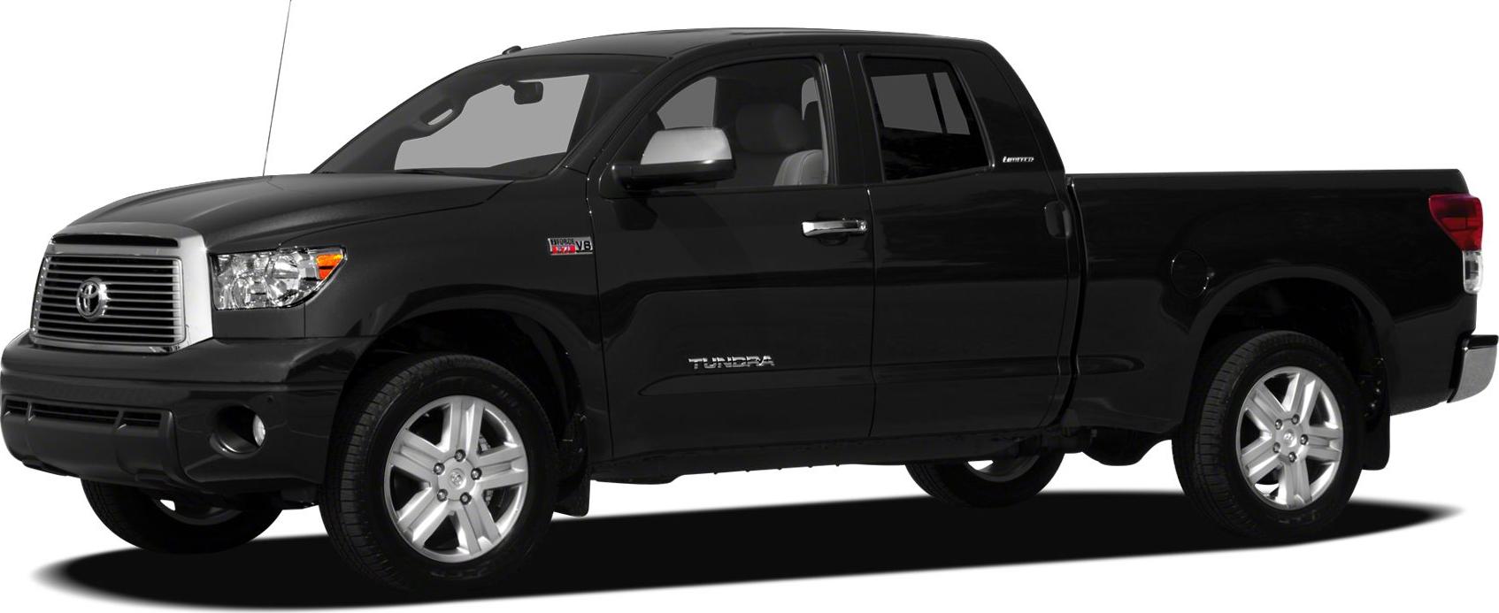 Black pickup truck with four doors and V8 badge