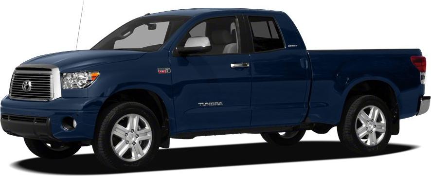 Side view of a double cab pickup truck with detailed wheels and body design.