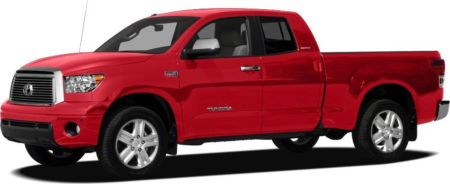 Red double cab pickup truck side view with robust design and spacious cabin